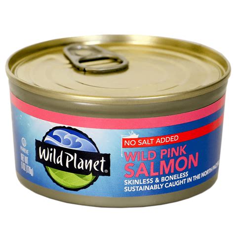 Canned Pink Salmon No Salt Added - Wild Planet Foods