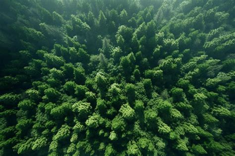 Premium AI Image | Forest Drone photography