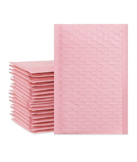 4x8 Inch light pink Poly Bubble Mailers Padded Envelopes