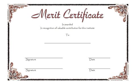 10+ Certificate of Merit Templates Editable Free Download – Fresh & Professional Templates