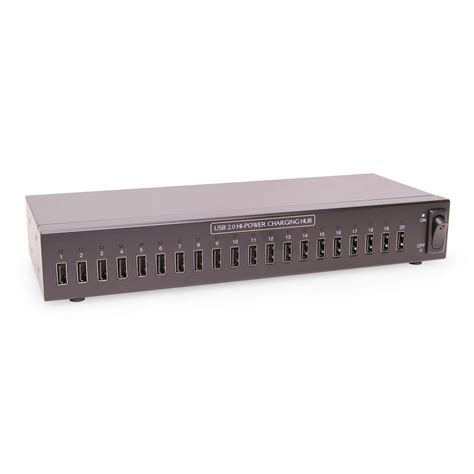 USB Charging Hub - 20 Port Hi-Power 2.4A USB Charger Hub | Coolgear