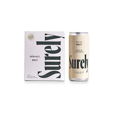 Surely Non Alcoholic Wine | Sparkling Brut Can | The Mindful Drinking ...