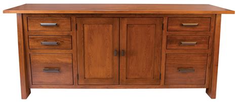 Freemont Mission Hardwood Wide Credenza | Custom Amish Furniture