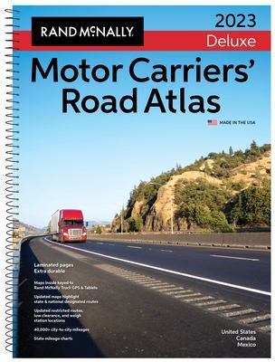 Rand Mcnally 2023 Deluxe Motor Carriers' Road Atlas used book by Rand McNally: 9780528026423