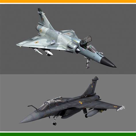 Mirage 2000 And Rafale India Model - TurboSquid 1849814