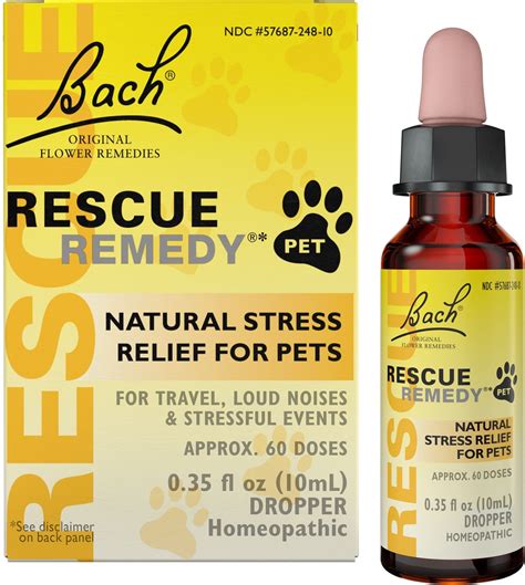 Rescue Remedy Stress Relief Pet Supplement, 10-mL bottle - Chewy.com