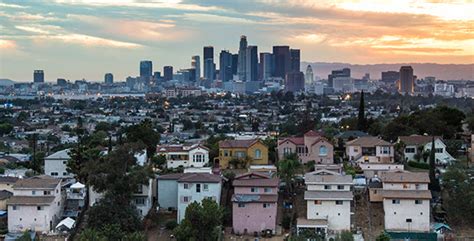 View of Skyline from East Side Los Angeles, Stock Footage | VideoHive