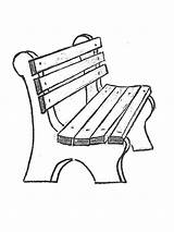 Bench Coloring Pages  Coloring Home sketch template