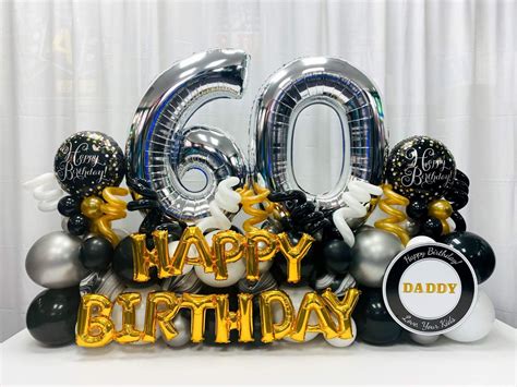 Fancy Balloon Bouquets · Party & Event Decor · Balloon Artistry 60th Birthday Balloons, 60th ...