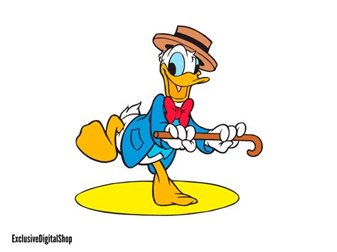 Donald Duck Dancing SVG Donald SVG Cut File Digital - Etsy Finland