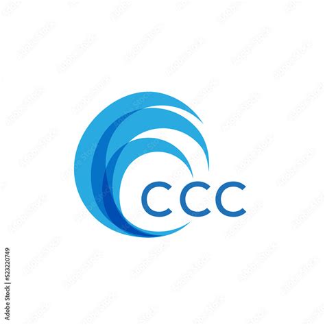 CCC letter logo. CCC blue image on white background. CCC Monogram logo design for entrepreneur ...