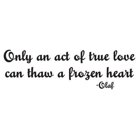 Act of True Love Wall Quotes™ Decal | WallQuotes.com