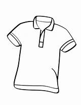 Polo T Shirt Coloring Page sketch template