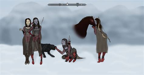 Skyrim characters by Ogrundy on DeviantArt