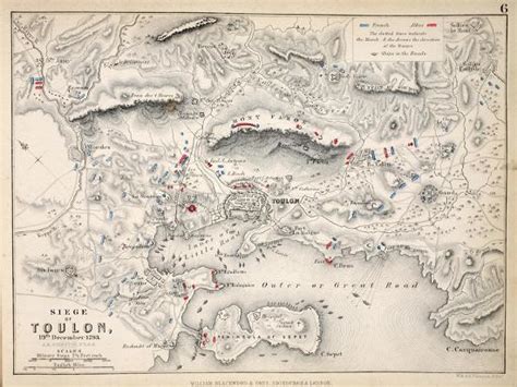 'Map of the Siege of Toulon, Published by William Blackwood and Sons ...