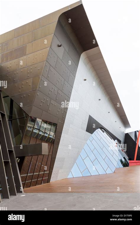 Striking architecture of the National Museum Australia, Canberra Stock ...