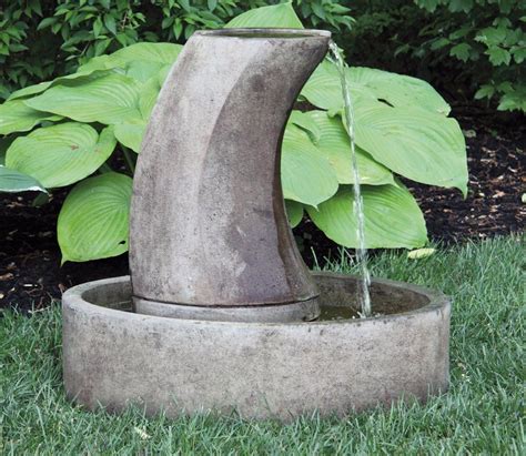 Massarelli Tranquil Column Cast Stone Fountain | Stone fountains ...