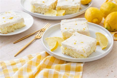 The sun shines a little brighter when Lemon Angel Cake Bars are in hand ...