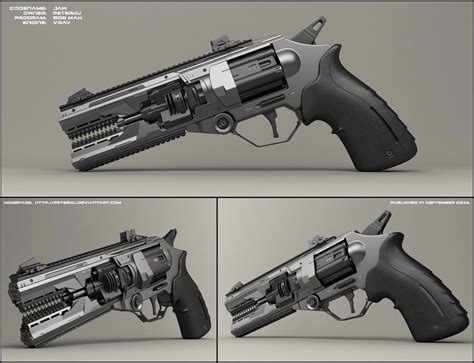 Jaw - concept of sci fi handgun by peterku on DeviantArt