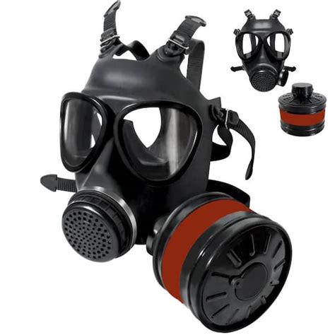 Dyiom Full Face Respirator Mask, Gas Mask with 40mm Activated Carbon ...