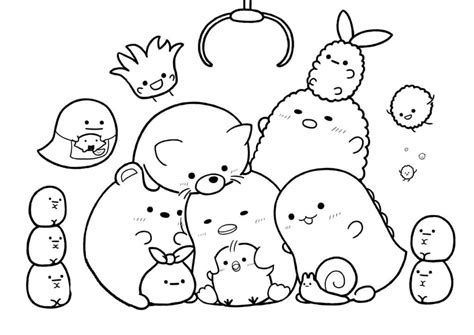 Sumikko Gurashi Coloring Pages Printable Coloring Pages