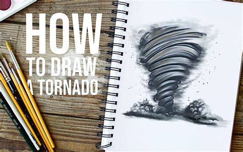 How to Draw a Tornado - A Realistic Tornado Drawing