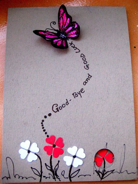 Handmade Birthday Greetings For Love | Hand Made Greeting Guides | Farewell cards, Card design ...