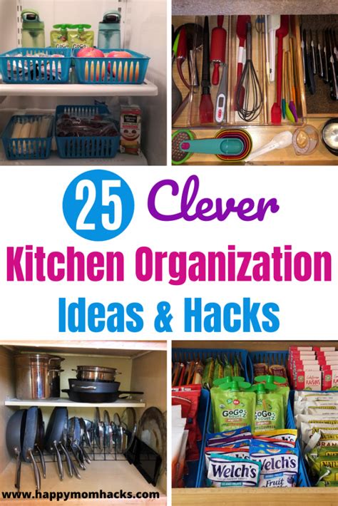 25 Clever Kitchen Organization Ideas & Hacks | Happy Mom Hacks