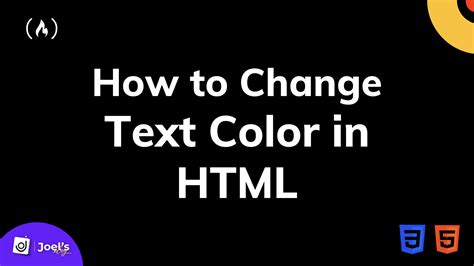 How To Change Text Color In HTML – Font Style Tutorial - TrendRadars