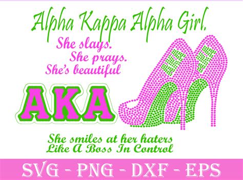 Alpha Kappa Alpha Girl Svg , Sorority Svg, for Cricut Cut Files, Kamala ...