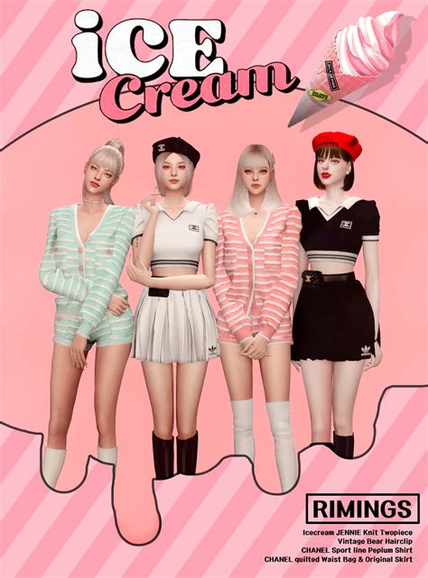 ICECREAM “JENNIE"s OUTFIT 🍧 "BLACKPINK -... - RIMINGS