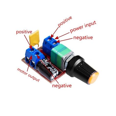 Mini DC motor PWM Speed Controller / LED dimmer