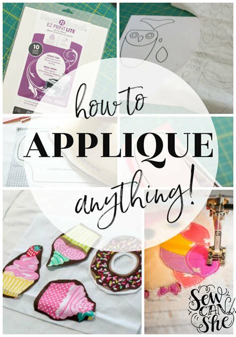 How to Sew an Applique to Anything