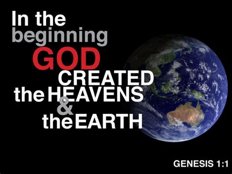 A Fresh View and a Deeper Understanding of "In the Beginning God Created"