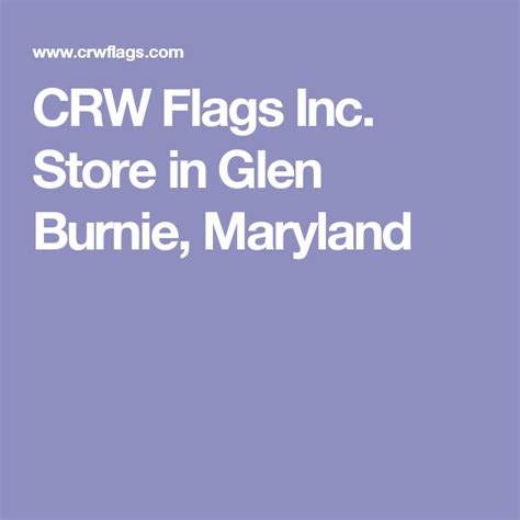 CRW Flags Inc. Store in Glen Burnie, Maryland | Glen burnie, Glen, Maryland