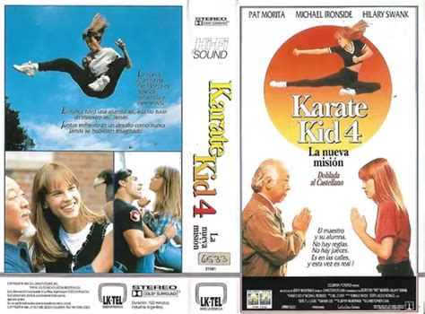 Karate Kid 4 Vhs Hilary Swank Pat Morita Michael Ironside en venta en ...