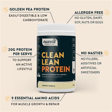 Nuzest Clean Lean Protein Powder Smooth Vanilla - Down to Earth ...