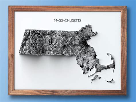 Massachusetts Elevation Map – Massive Wanderlust