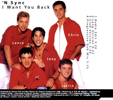 I Want You Back - *NSYNC Wiki