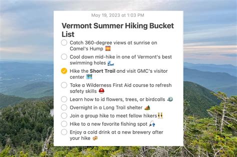 Kick off Summer With our Vermont Hiking Bucket List - Green Mountain Club