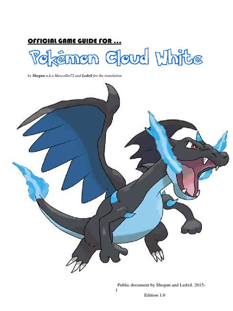 Pokemon Cloud White Official Guide | PDF | Pokémon | Artificial Mythology