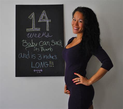 Diary of a Fit Mommy: 14 Weeks Pregnancy Chalkboard Update