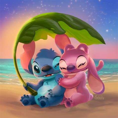 Eric Proctor on Instagram: “Stitch and Angel. Something cute and warm during stressful times 💕 ...