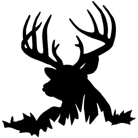 buck silhouette clipart #8 | Hunting decal, Deer silhouette, Silhouette ...