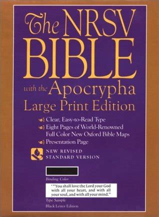 Large Print Bible-NRSV by Oxford University Press