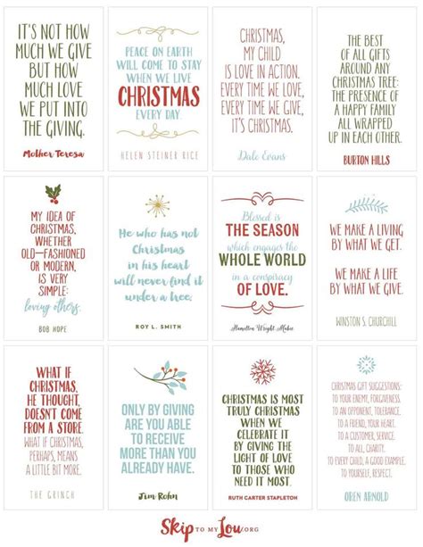 Christmas Quotes {FREE Printable Cards} | Christmas quotes printable ...