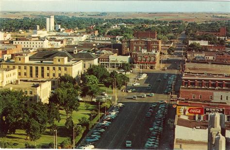 Downtown Enid Oklahoma looking south on Independence from the Bass building | Paris skyline ...