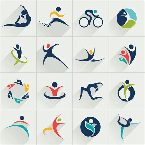 Fitness and health logo Vector Art Stock Images | Depositphotos