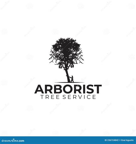 Arborist Tree Cutter Logo Design Stock Vector - Illustration of ...