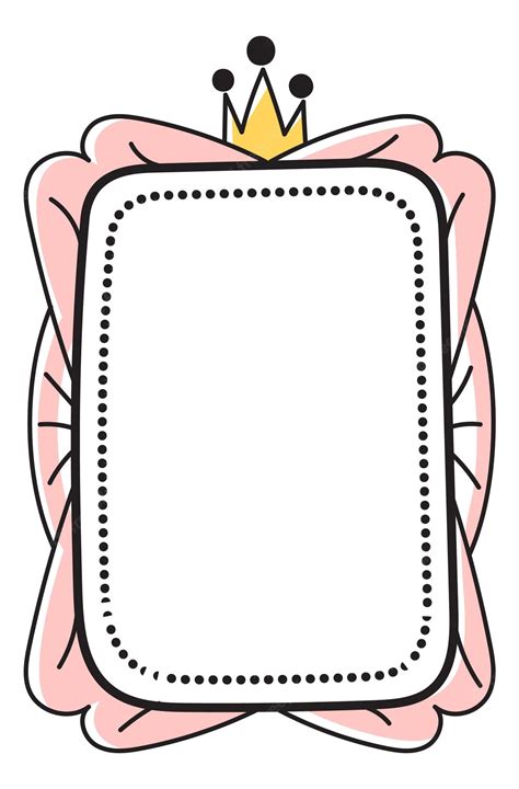 Pink Princess Crown Template